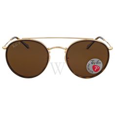 Ray Ban Round, Ray Ban Eyewear, Round Ray Bans, Gold Sunglasses, Unisex Sunglasses, Sunglasses Branding, Ray Ban Sunglasses, Color Code, Gold Frame