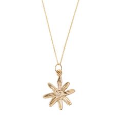 Hand carved daisy charm. Details: -14k yellow gold -natural white round diamonds -handmade in NYC Daisy Jewelry, Daisy Charm, Diamond Charm, Daisy Flower, Charm Necklace, Round Diamonds, Diamond Necklace, Hand Carved, Daisy