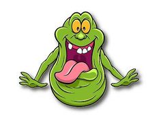 a cartoon character with an open mouth and tongue