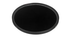 a black lens cap on a white background