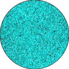 a blue circle with some glitter on it