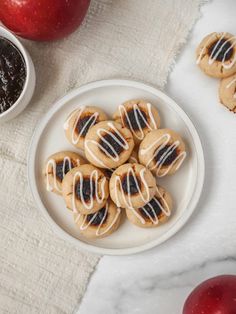 Apple Butter Thumbprint Cookies - My Happy Bakes