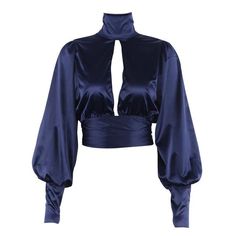 Kpop Outfits Inspiration, Puff Sleeve Crop Top, Backless Blouse, Silk Dress Long, Turtleneck Shirt, Satin Blouse, Cheap Wedding Dress, Spring Tops, Ladies Dress Design