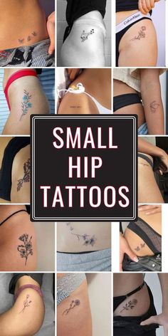 small hip tattoos on women's butts with the words small hip tattoos above them