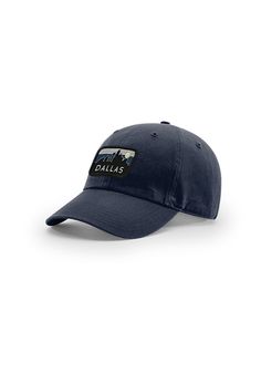 a navy cap with the words,'gondola'on it and an image of