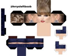 an origami cut out of taylorie's hair and makeup looks great