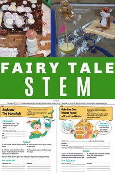 Fairy Tale Stem Activities Elementary, Fairytale Stem Challenges, Fairy Tale Stem Challenges, Fairytale Stem Activities, Fairy Tale Activities For Kids, Fairy Tale Science Experiments, Stem Challenges For Kids, Stem Printables, Fairy Tale Stem Activities