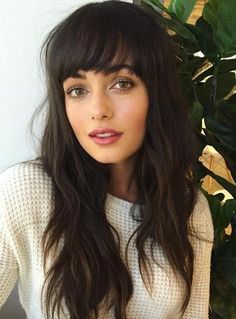 Long shaggy layered hair Full Bangs, Ramona Flowers, Curly Hair With Bangs, Long Hair With Bangs, Long Layered Hair, Hairstyles Ideas, Grunge Hair, Long Curly Hair, Hair Today