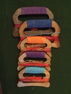 a group of different types of stringing on top of each other