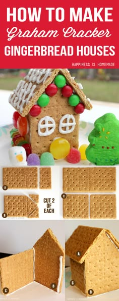 how to make a graham cracker gingerbread house