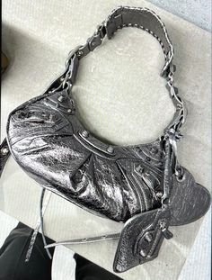 Balenciaga Outfit, Silver Bag, Wardrobe Wishlist, Silver Bags, Stockholm Style, Hysteric Glamour, Tokyo Fashion, Cherry Bomb