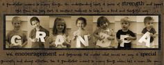 a group of children with the word grant written on them in black and white letters