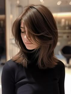 MORE Hairstyles For Layered Hair, Shot Hair Styles, Long Bob, Haircut Ideas