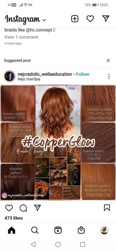 Wella Copper Blonde Formula, Wells Copper Formulas, Auburn Copper Hair Formula, Igora Royal Formulas Copper, Honey Gold Hair Color, Wella Color Formulas Copper Red Hair, Cowboy Copper Wella Formula, Wella Copper Hair Color Formula, Copper Color Formula