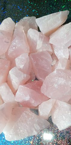 Raw rose quartz; pale pink in color.  This crystal is the love crystal, it enhances self love and neutralizes negative energies. Promoting peace, love , and tranquility. Rose quartz can be placed in window seals, pockets, used in meditations, under pillows, or even as decoration. Shapes and shades vary Tranquility Rose, Crystal Vibes, Window Seal, Raw Rose Quartz, Princess Core, Rose Pale, Quartz Rose, Pink Quartz, Healing Crystals