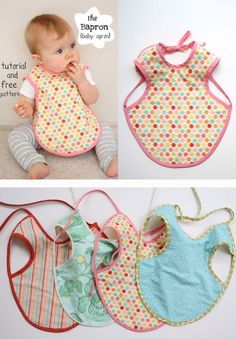 the baby bib is being displayed on an instagramted facebook page for babies