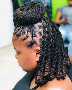 Loc Knots, Dreads Styles For Women, Loc Updo, Top Bun, Locs Crochet, Faux Locs Hairstyles