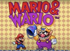 the title for mario and mario's video game