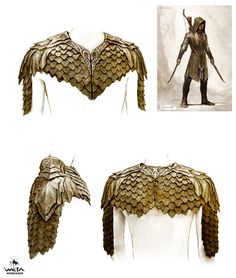 Workshop Design Studio, Weta Workshop, Workshop Design, Leather Armor, Fantasy Costumes, Legolas, Fantasy Armor, Armor Concept