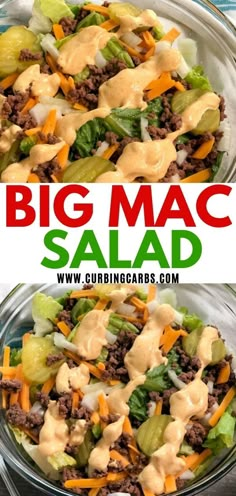 this is an image of a big mac salad