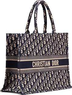 Dior Tote Bag, Christian Dior Bag, Bags Brands, Christian Dior Logo, Dior Book, Christian Dior Paris, Luxury Tote Bags, Dior Oblique, Book Tote Bag