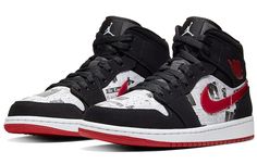 Nike Air Jordan 1 Mid SE Newspaper Air Times 852542-061 Air Jordan 1 Mid Se, Nike Air Jordan 1 Mid, Style Sportif, Marina Blue, Newest Jordans, Air Jordan 1 Mid, Jordan 1 Mid, Jordan Retro, Michael Jordan