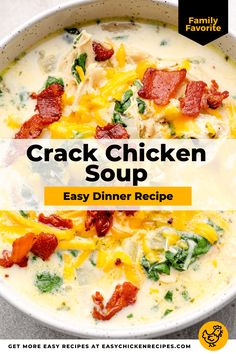 Cheesy Crack Chicken Soup Recipe - Easy Chicken Recipes Soups You Dont Have To Chew, Cheesy Chicken Soup Velveeta, Loaded Chicken Soup, Cracked Chicken Soup Recipes, Cream Cheese Chicken Soup Recipes, Chicken Cheese Soup Recipes, Chicken Recipes For Cold Weather, Chicken And Celery Soup, Chicken Celery Soup