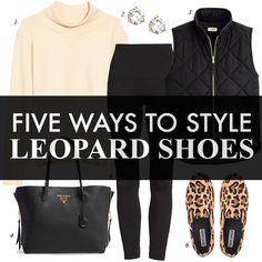 How To Wear Cheetah Print Shoes, Leopard Skin Shoes Outfits, What To Wear With Cheetah Print Shoes, Outfits With Leopard Sneakers, What To Wear With Leopard Flats, Style Leopard Shoes, Leopard Print Flats Outfit Work, What To Wear With Animal Print Shoes, Leopard Shoes Outfit Fall