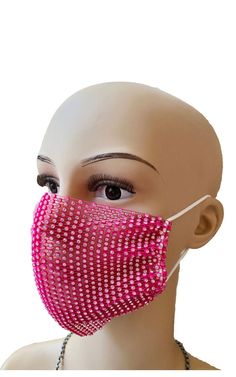 Crystal beaded mask. Not a respirator Gem Mask, Beaded Mask, Registry Items, Face Masks, Crystal Beads, Sleep Eye Mask, Beauty And Personal Care, Beauty Book, Face Mask