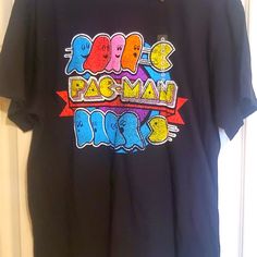 Nwt, Flawless Condition Retro Print Pac Man Birthday Tshirt, Armor Shirt, Black Peplum Top, Cap Sleeve Tee, Sequin Shirt, Black Peplum, Star Wars Shirts, White Lace Top, Pac Man