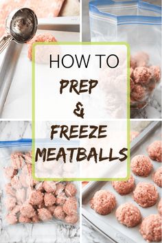 how to prep and freeze meatballs