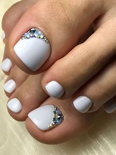 Winter Nail Colors, Pedicure Designs Toenails, Gel Toe Nails, Acrylic Toe Nails, Toe Nail Color, Pretty Toe Nails, Cute Toe Nails, Colorful Nail, Summer Toe Nails