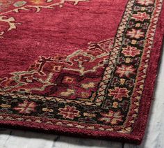 Red Multi Aamir Persian Rug | Pottery Barn Faded Red Rug, Red Persian Rug Living Room, Red Vintage Rug, Red Persian Rug, Homes Interior, Persian Style Rug, Rug 9x12, Persian Style, Carpet Styles