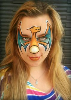 Dinosaur Face Painting, Dragon Face Painting, Face Painting Images