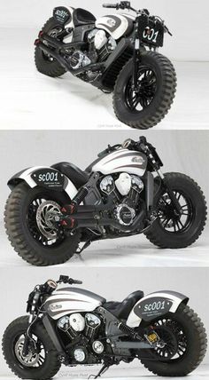 two different views of a motorcycle with wheels and tires