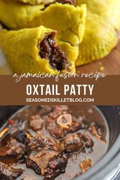 Oxtail Patty Jamaican Fusion Food, Crazy Recipes To Try, Fried Oxtail Recipes, Oxtail Patties, Oxtail Meals, Oxtail Lasagna, Oxtail Empanadas, Jamaican Patties, Jamaican Oxtail