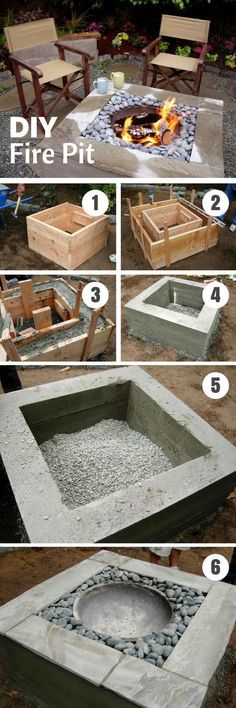 how to build an outdoor fire pit