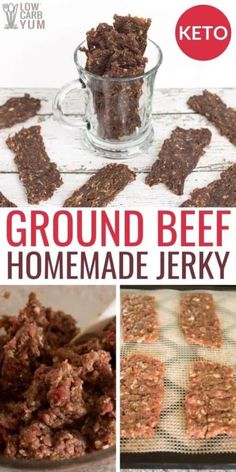 the cover of keto's ground beef and homemade jerry dog treats is shown