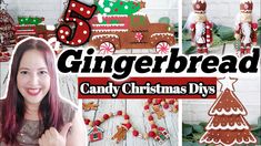 gingerbread candy christmas diys are featured in this ad for the company's website