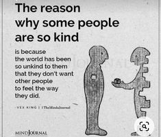 an ad for mind journal showing two people talking to each other, with the caption that reads'the reason why some people are so kind of