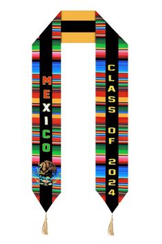 PRICES MAY VARY. Showcase your graduation experience with our Serape Hispanic Mexican Graduation Sash Class of 2024. Embrace cultural heritage with Mexican flags, celebrating your Latin roots and pride with our Serape scholar's Mexican graduation stole. Enjoy a comfortable fit with our Class of 2024 stole, crafted with quality materials and a soft finish inside. Stand out in vibrant colors and intricate designs, commemorating your achievement and enhancing graduation photos with our mexican sash Mexican Graduation Sash, Mexican Graduation, Graduation Sash, Graduation Stole, Mexican Flags, Branded Scarves, Cap And Gown, Class Of 2024, Mexican Culture