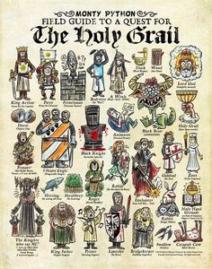 an old book with many different types of characters and symbols on the cover, including people