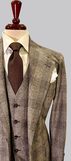 Metropolitan Brown – Christopher Korey Collective Brown Wedding Suit, Red Overcoat, Windowpane Suit, Grey Overcoat, Blue Suit Men, Mens Overcoat, Flannel Suit, Yellow Suit, Brown Wedding