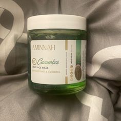 Never Used! Seal Attached! This Is The Aminnah Cucumber Jelly Mask. No Longer Available Anywhere That I Can Find! Cucumber Jelly, Cucumber Face, Cucumber Face Mask, Jelly Mask, Skin Care Mask, Skin Care Women, Cucumber, Jelly, Face Mask