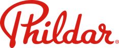 the logo for phillips's piddar is shown in red on white background