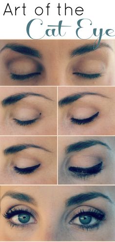 art of the cat eye-- Super simple tip, crazy that no one else suggests the dot technique