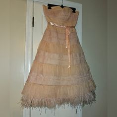 Euc Blush Pink Bcbgmaxazria Cocktail Wedding Party Dress Sz. 10 Only Wore This Beauty One Time To A Wedding. Has Not Been Drycleaned. Cocktail Wedding, Wedding Party Dress, Wedding Cocktails, Bcbgmaxazria Dresses, Wedding Party Dresses, One Time, Blush Pink, Strapless Dress, Products I Love