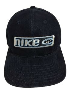 Nike Vintage 90’s Dark Blue Hat. In great condition. Please see pictures. (hats-9) Y2k Hats, 2000s Men, Clothing Drawing, 90s Hats, Vintage Thrift Stores, Clothing Wardrobe, Accessory Inspo, Nike Cap, Vintage Thrift