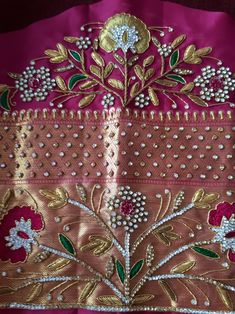 Magam Work, Mirror Work Blouse Design, Maggam Work Designs, Aari Designs, Best Blouse Designs, Kids Blouse Designs, Wedding Saree Blouse Designs, Maggam Works