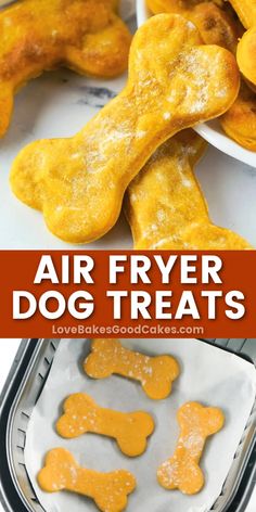 air fryer dog treats with the title above it